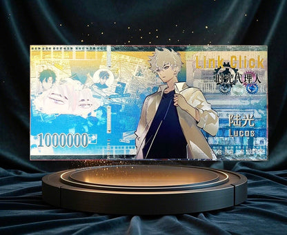 Link Click Anime Commemorative Banknote Card, Cheng Xiaoshi Gold Foil Ticket Collectible
