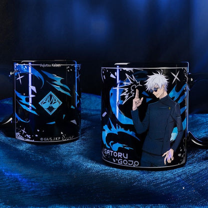 Jujutsu Kaisen Satoru Gojo Color Changing Mug, Limitless Void Heat Sensitive Magic Cup