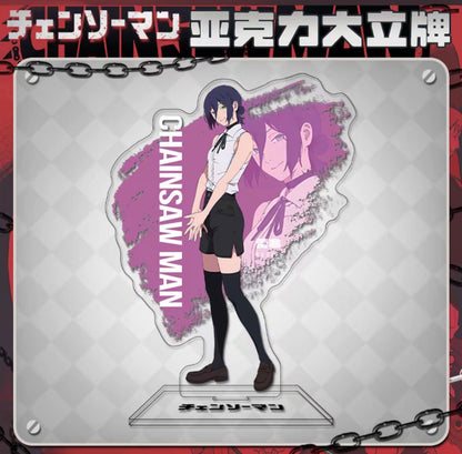 Chainsaw Man Denji vs Reze Acrylic Stand, Anime Desk Decor Figure