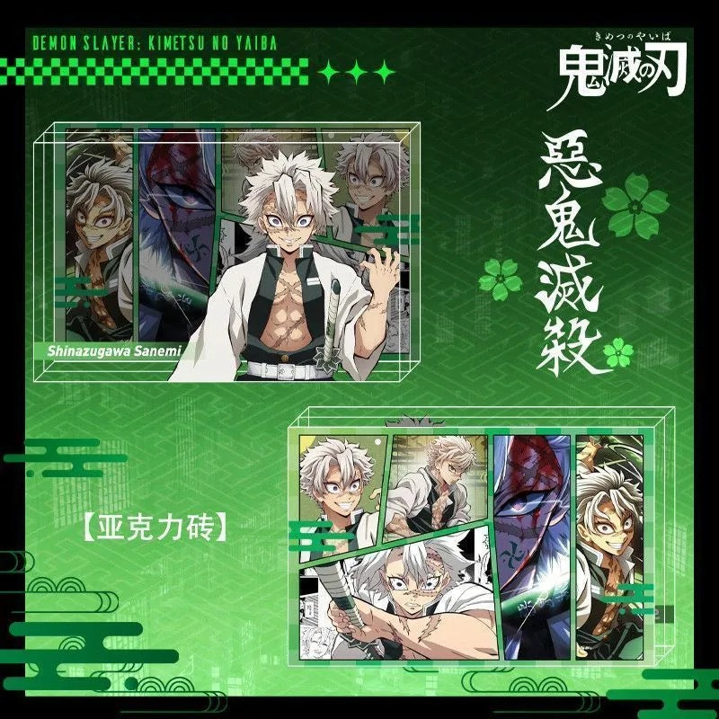 Demon Slayer 3D Manga Panel Acrylic Brick, Premium Desktop Character Diorama