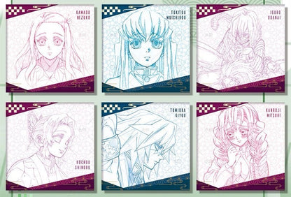 Demon Slayer Anime Ceramic Coaster, Premium Manga Sketch & Color Drinkware Mat