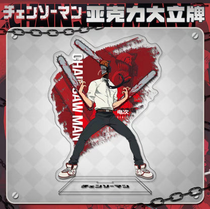 Chainsaw Man Denji vs Reze Acrylic Stand, Anime Desk Decor Figure
