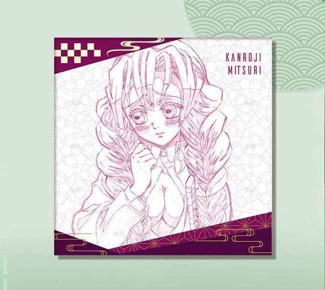 Demon Slayer Anime Ceramic Coaster, Premium Manga Sketch & Color Drinkware Mat