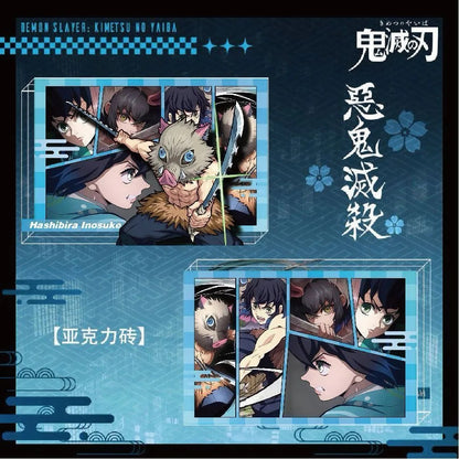 Demon Slayer 3D Manga Panel Acrylic Brick, Premium Desktop Character Diorama