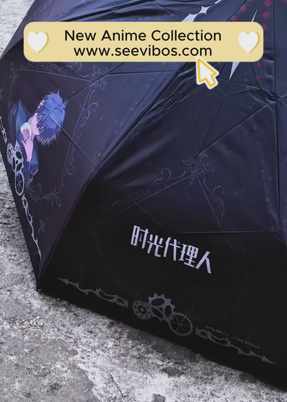 Link Click Anime Automatic Umbrella, Shiguang Dailiren PAIN Series Sun & Rain Parasol